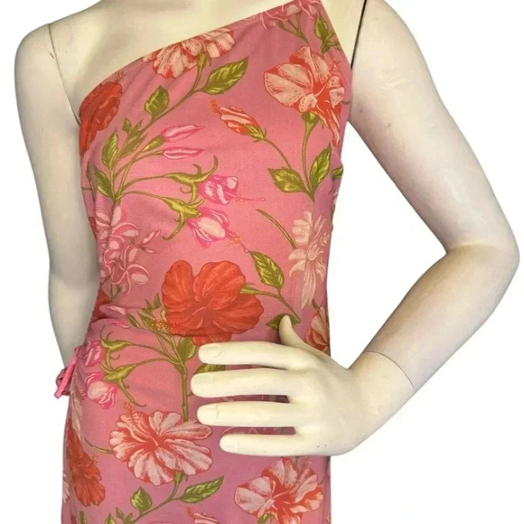 Hansen & Gretel Mood Ring Asymmetric Floral Print Dresss Size XL.  #92 - Picture 3 of 15